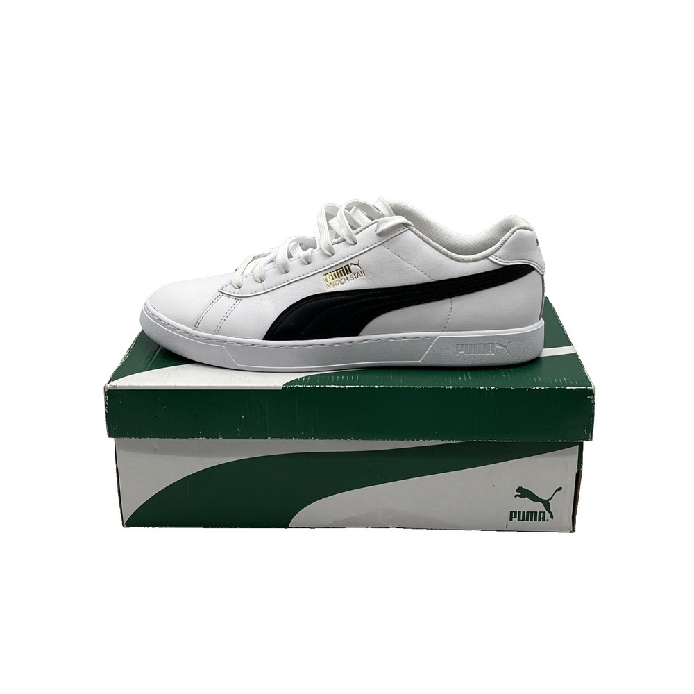 PUMA Match‎ Star Lace Up Size12 Mens White Sneakers Casual Shoes 380204-02